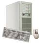 Scorptec Retro Tower Gaming PC with Retro Keyboard Mouse