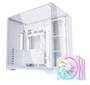 White Lian Li O11 Vision Compact and Deepcool FL12R 3 pack fans