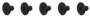 Cruxtec M.2 SSD Mounting Screw Pack of 5, Black