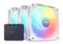 NZXT F120 RGB Core 120mm Fan, White, 3-Pack