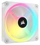 Corsair iCUE LINK QX120 RGB PWM 120mm White Fan, Single Pack