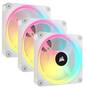 Corsair iCUE LINK QX120 RGB PWM 120mm White Fan, 3-Pack Starter Kit