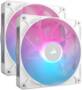 Corsair iCUE LINK RX140 RGB PWM 140mm Fan, White, Dual Pack