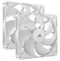 Corsair RS140 140mm PWM Fan, White, Dual Pack