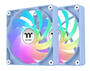 Thermaltake CT120 Reverse ARGB Sync Hydrangea Blue 120mm Fan, 2-Pack