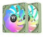 Thermaltake CT120 Reverse ARGB Sync Matcha Green 120mm Fan, 2-Fan Pack