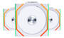 Lian Li UNI FAN SL Wireless 120mm Fan, White, 3-Pack