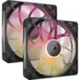 Corsair iCUE LINK RX140 MAX RGB PWM 140mm Black Fan, Dual Pack