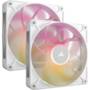 Corsair iCUE LINK RX140 MAX RGB PWM 140mm White Fan, Dual Pack