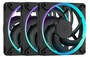 Fractal Design Momentum 12 RGB 120mm Fan, Black, 3-Pack