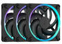 Fractal Design Momentum 14 RGB 140mm Fan, Black, 3-Pack
