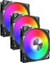Montech METAL PRO 12 ARGB PWM Black 3 in 1 120mm Fan, 3-Pack