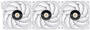 Thermaltake TOUGHFAN EX12 Pro Swappable Ed 120mm Fan, White, 3-Pack