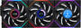 Lian Li UNI FAN TL120 LCD Wireless 120mm Fan, 3-Pack