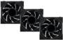 Lian Li UNI FAN TL120 LCD Reverse Blade Wireless 120mm Fan, 3-Pack