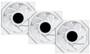 Lian Li UNI FAN TL120 LCD Reverse Blade Wireless White Fan, 3-Pack