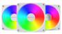 Montech GF120 V2 ARGB 120mm White Fan, 3-Pack