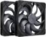 Noctua NF-A14x25 G2 PWM Sx2-PP 140mm Chromax Black Fan, Dual Fan Set