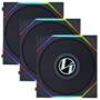 Lian Li UNI FAN TL LCD FLEX 2.4GHz ARGB Wireless 120mm Reverse Fan, 3-Pack