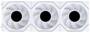 Lian Li UNI FAN SL-INF LCD FLEX 2.4GHz ARGB Wireless 120mm White Reverse Fan, 3-Pack