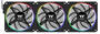 Thermaltake TS120 EX RGB 120mm PWM Fan, 3-Pack