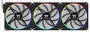 Thermaltake TS140 EX RGB 140mm PWM Fan, 3-Pack