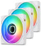 Thermaltake CT120 EX INFINITY ARGB Sync 120mm Snow PWM Fan, 3-Pack