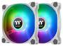 Thermaltake Pure Duo 12 ARGB Sync Fan with Controller, 2-pack, White