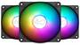 In Win Luna AL120 PWM Fan, Black, 3-Pack