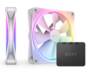 NZXT F140 RGB DUO White 140mm Fan, 2-Pack