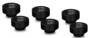 Thermal Grizzly DeltaMate MF7 Matt Black Extender Fitting with EPDM O-ring, 6-Pack