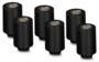 Thermal Grizzly DeltaMate MF28 Matt Black Extender Fitting with EPDM O-ring, 6-Pack