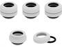 Corsair Hydro X Series XF Hardline Fitting White 14mm OD 4 Pack