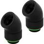 Corsair Hydro X Series 45 Degrees Rotary Adapter Black 2 Pack