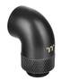 Thermaltake Pacific G1/4 M to F 90 Degree Extender 12mm OD, Black