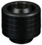 Thermal Grizzly DeltaMate ST13 Matt Black Fitting with EPDM O-ring and Knurled Compression Ring