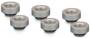 Thermal Grizzly DeltaMate MF7 Matt Nickel Extender Fitting with EPDM O-ring, 6-Pack