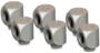 Thermal Grizzly DeltaMate 90 Degrees Matt Nickel Rotary Fitting with EPDM O-ring, 6-Pack