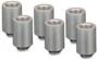 Thermal Grizzly DeltaMate MF28 Matt Nickel Extender Fitting with EPDM O-ring, 6-Pack