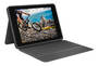 Logitech Rugged Folio Keyboard Case for iPad 7th 8th 9th Gen, Graphite