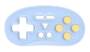 Fantech EOS MINI WGP17 Pocket-sized Mini Wireless Gamepad, Blue
