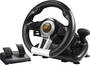 PXN V3 PRO Gaming Steering Wheel with Pedals, Black