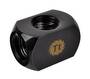 Thermaltake Pacific 4-Way G1/4 Connector Block - Black Fitting