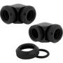 Corsair Hydro X Series Fitting XF Hardline 90 Degree, 2-pack, Black