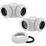 Corsair Hydro X Series Fitting XF Hardline 90 Degree, 2-pack, White