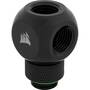 Corsair Hydro X Series Fitting G1/4 Y-Splitter Rotary Adapter, Black