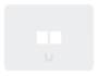 Ubiquiti 2 Port Keystone Horizontal Wall Plate, Pack of 4