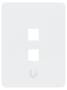 Ubiquiti 2 Port Universal Paintable Keystone Vertical Wall Plate, 4-Pack