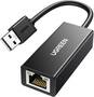 UGREEN USB 2.0 10/100Mbps Ethernet Adapter, Black
