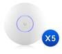 Ubiquiti UniFi U7 Pro Indoor Wireless Access Point, Pack of 5, Wi-Fi 7